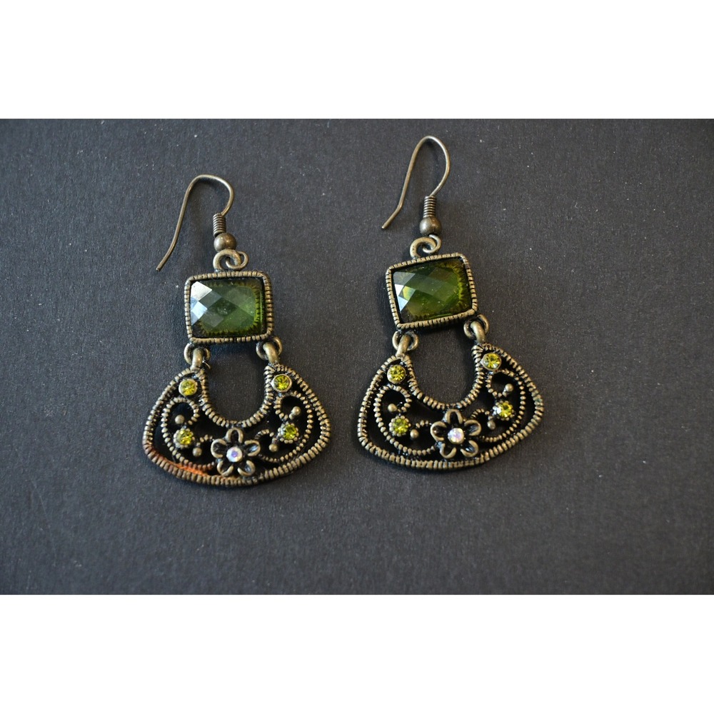 Y2K‎ Bohemian Filigree Drop Earrings - Picture 3 of 5